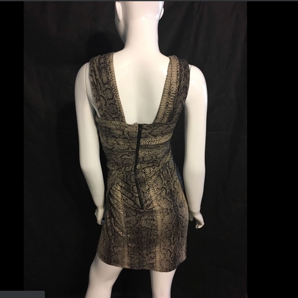 NEW The Kooples Python‎ Print Crisscross Sheath Dress [SZ 40 ] - Picture 7 of 11